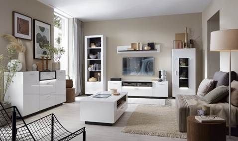 beżowy salon urzadzanie