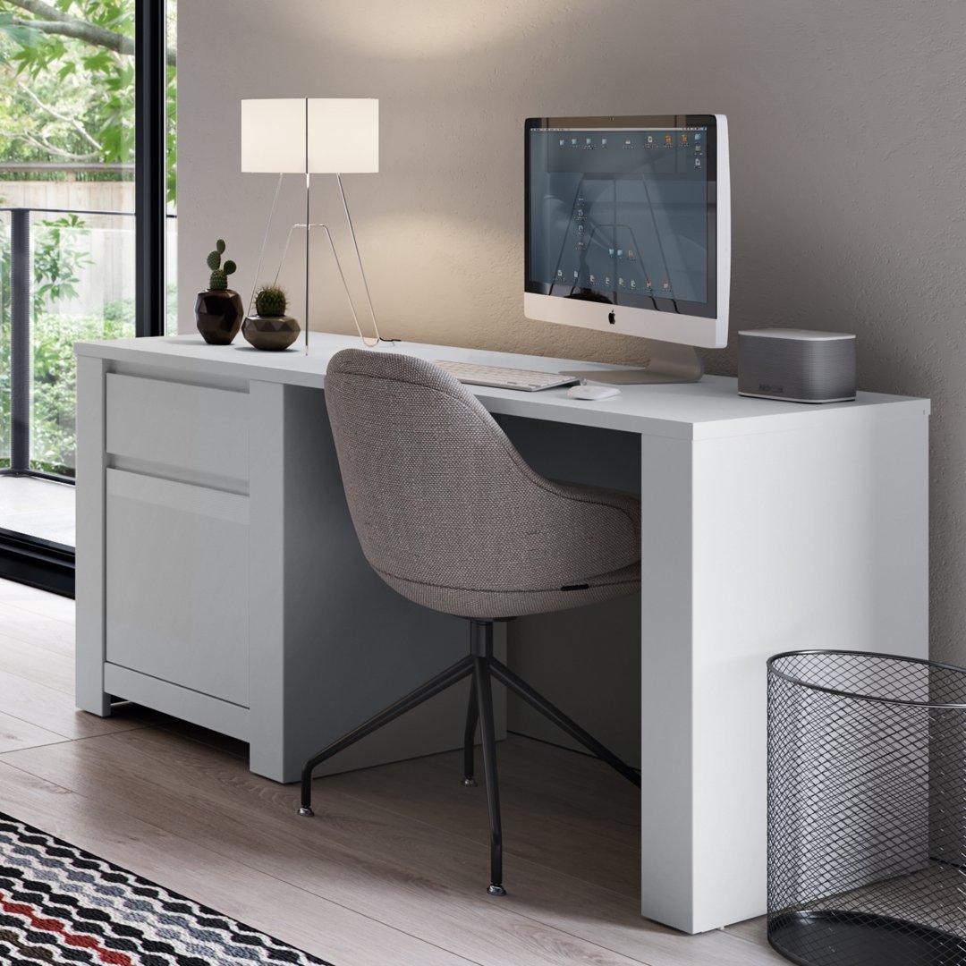 Białe biurko NVIB01