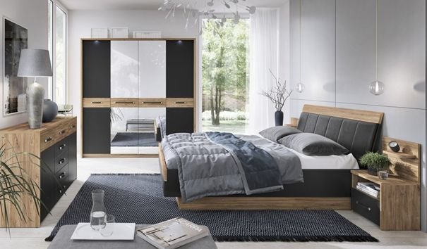 Meble w jasnej sypialni