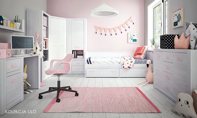 meble z kolekcji lilo dla dziewczynki