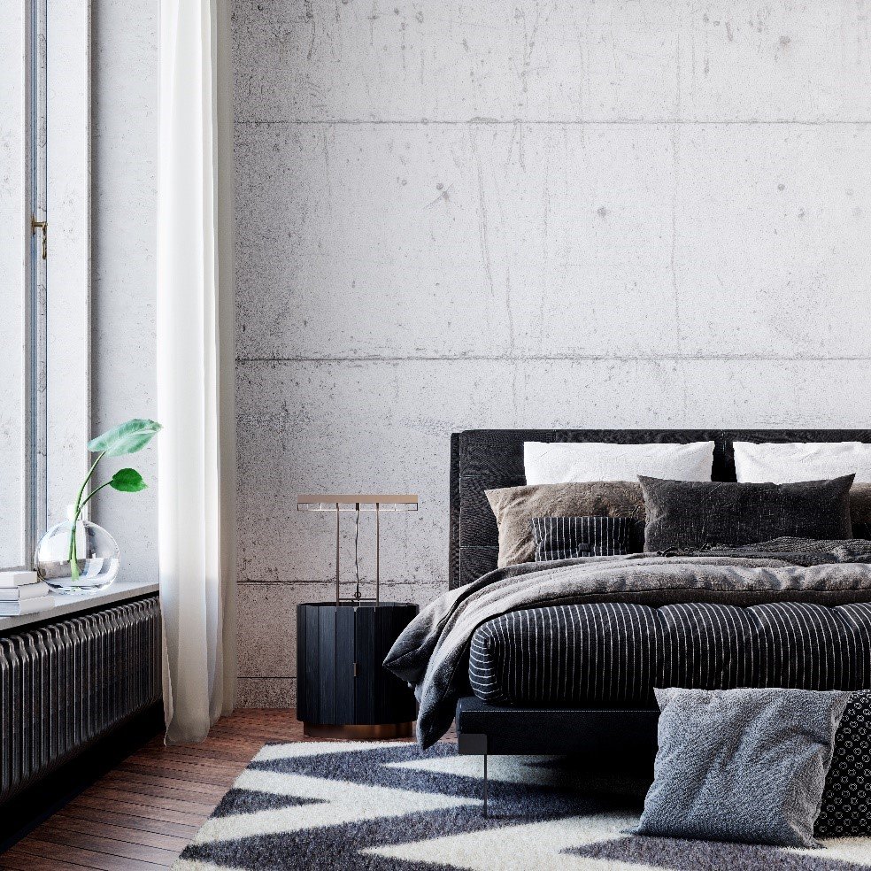 nowoczesna sypialnia