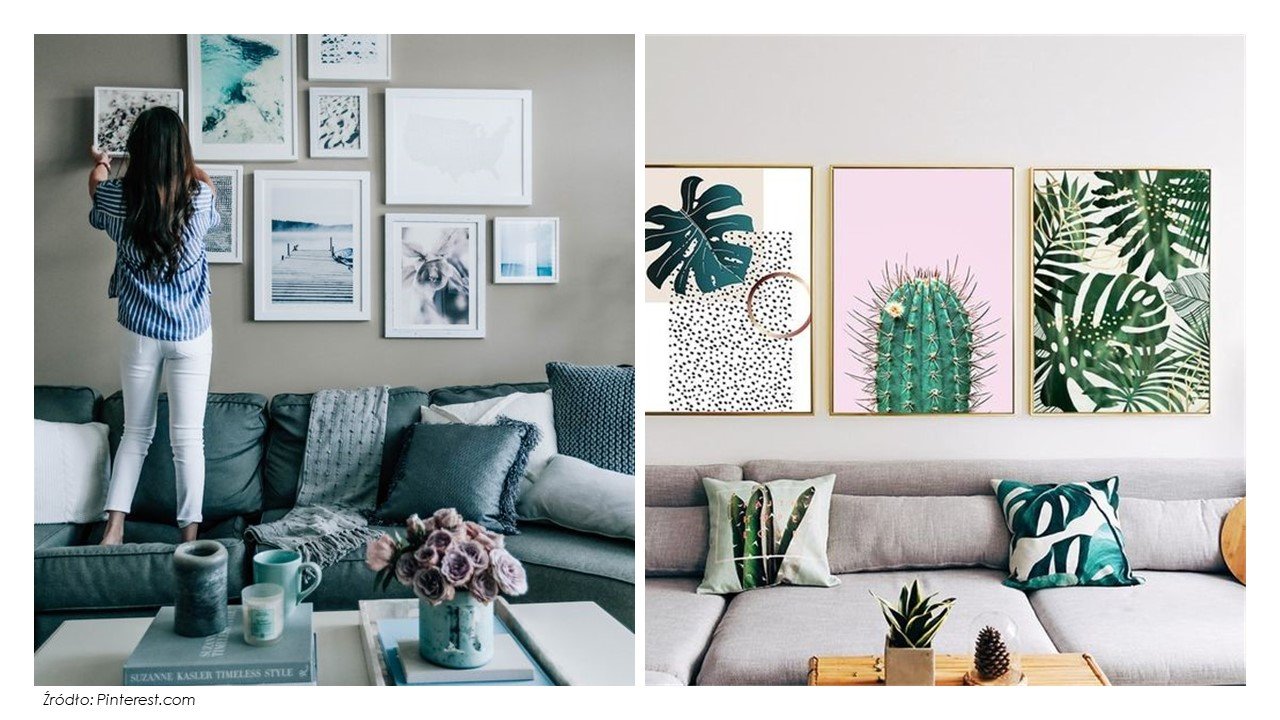 nowoczesne obrazy we wnętrzach