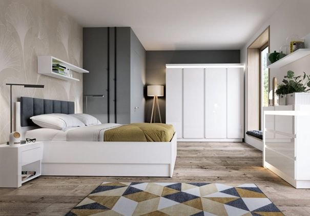 skandynawska sypialnia