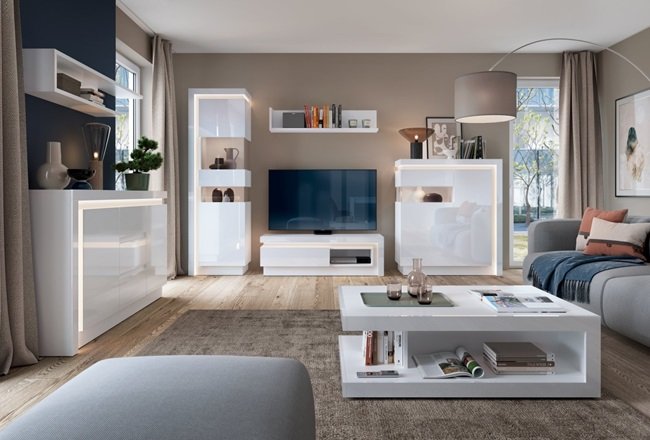 Salon w stylu skandynawskim