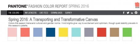 Wiosna i lato 2016 wg Pantone Wiosna i lato 2016 wg Pantone