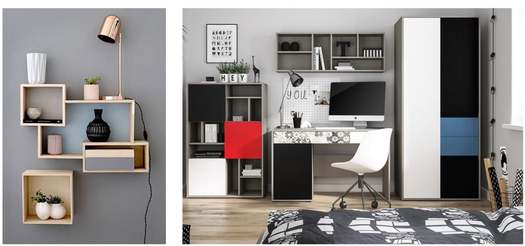 wzory geometryczne we wnętrzach